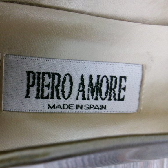 Vintage Piero Amore Patent Leather Horsebit Low Heel Shoes Bronze Shimmer 8.5 - Picture 13 of 16